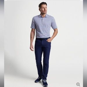 Peter Millar Eb66 Performance 5 Pocket Pant Navy Blue Color